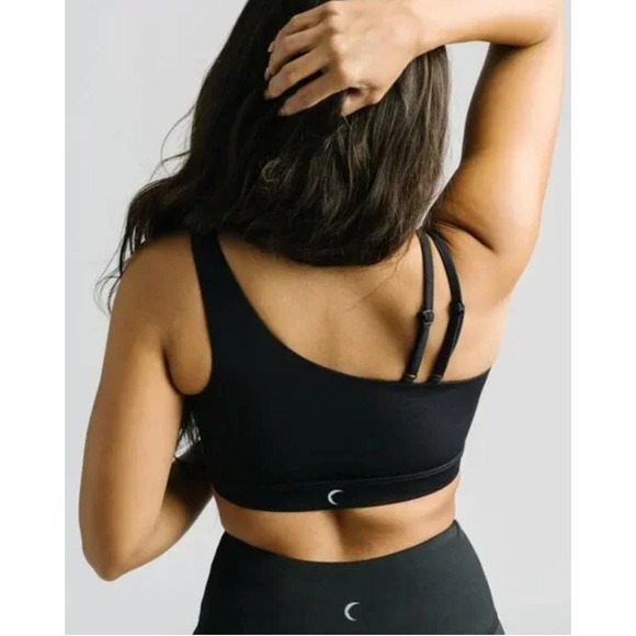 Zyia Active Black Asymmetric Light n Tight Padded Sports Bra Size 3XL Plus NWOT - Picture 3 of 10